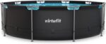 VirtuFit Rundpool Ø366 x 100 cm Anthrazit - inkl. Filterpumpe - Stabil & langlebig - Gartenpool - Familienpool