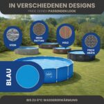 HAF - Swing Frame Pool rund Grau Rattan-Optik (Ø 366 cm, 91 cm tief) - Gartenpool mit 8.300 Liter - Robust, UV-geschützt & korrosionsbeständig - Stabiler Metallrahmen - Schnellaufbau ohne Werkzeug