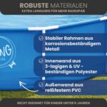 HAF - Swing Frame Pool rund Grau Rattan-Optik (Ø 366 cm, 91 cm tief) - Gartenpool mit 8.300 Liter - Robust, UV-geschützt & korrosionsbeständig - Stabiler Metallrahmen - Schnellaufbau ohne Werkzeug