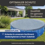 HAF - Swing Frame Pool rund Grau Rattan-Optik (Ø 366 cm, 91 cm tief) - Gartenpool mit 8.300 Liter - Robust, UV-geschützt & korrosionsbeständig - Stabiler Metallrahmen - Schnellaufbau ohne Werkzeug